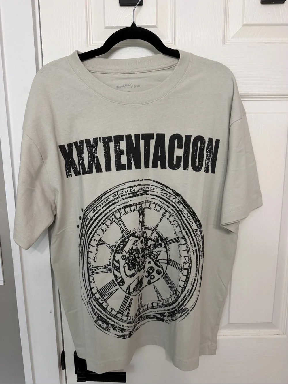 XXXTENTACION Men's Double-Sided Graphic Tee Gray Large